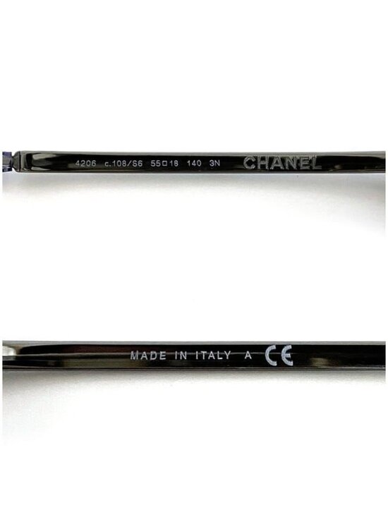 Chanel Sunglasses Silver Gradient with Coco Mark main image 10